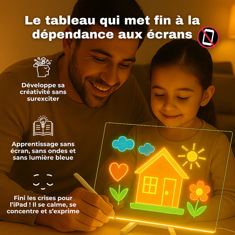 JUVOKI - Planche à Dessin Lumineuse pour Enfants